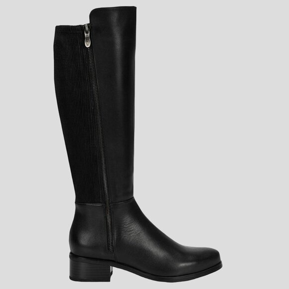 Artica Fleming Knee High Black Leather Boots - Picture 1 of 16